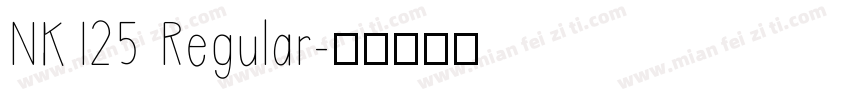 NK125 Regular字体转换